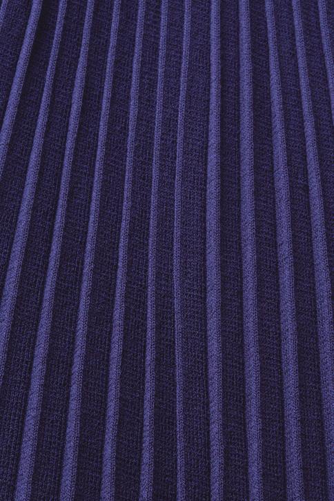 suknelės tamsiai mėlyna moterys Esprit iškirpte klostuota midi suknelė trumpomis rankovėmis 4D6F122