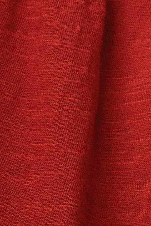 suknelės terakotos moterys Esprit trikotažinė suknelė siuvinėtomis nėriniuotomis rankovėmis 4D6F60