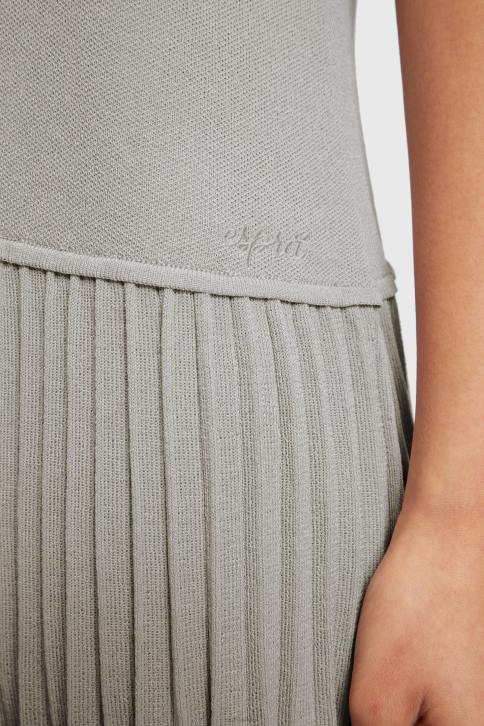 suknelės vidutinio pilkumo moterys Esprit klostuota peplum suknelė 4D6F487