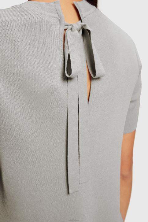 suknelės vidutinio pilkumo moterys Esprit klostuota peplum suknelė 4D6F487