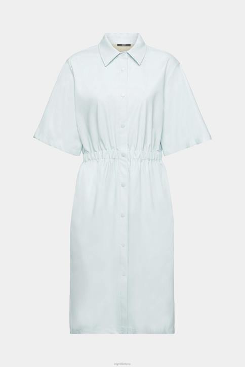 suknelės šviesiai vandens žalia moterys Esprit dirbtinės odos marškinėlių suknelė 4D6F295