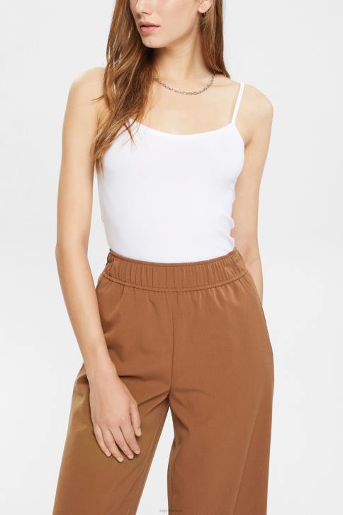 viršuje baltas moterys Esprit spagečių dirželis, lenzing ecovero 4D6F518