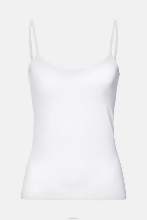 viršuje baltas moterys Esprit spagečių dirželis, lenzing ecovero 4D6F518