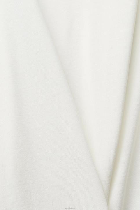 viršuje beveik baltas moterys Esprit viršus su nėriniais, lenzing ecovero 4D6F243