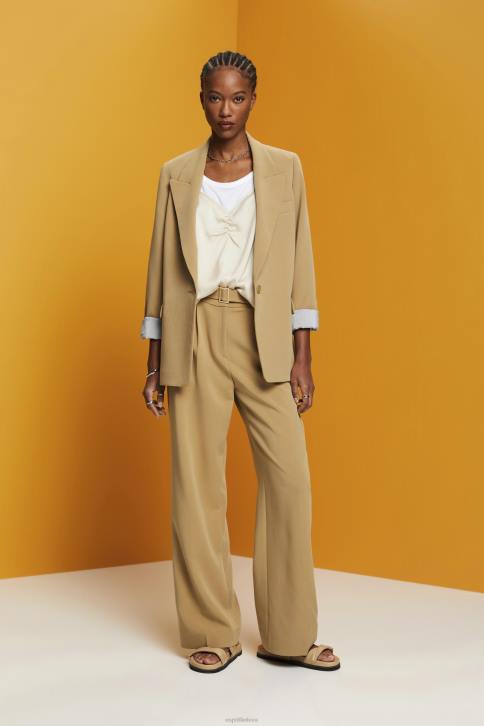 viršuje šviesiai taupus moterys Esprit viršus su satininiu dirželiu 4D6F355