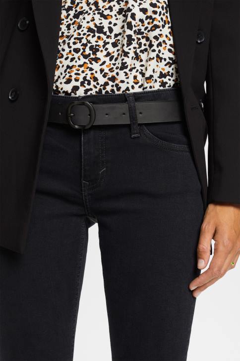 priedai juodas moterys Esprit odinis diržas 4D6F19