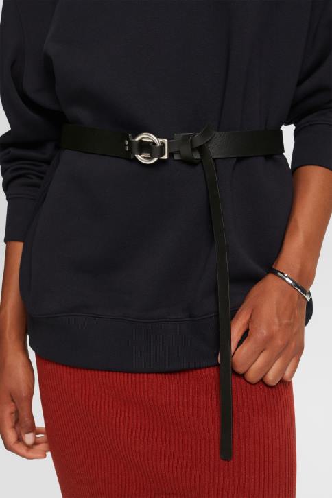 priedai juodas moterys Esprit odinis traukimas per diržą 4D6F18