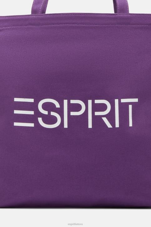priedai uogų violetinė vyrų Esprit drobinis logotipo krepšys 4D6F38
