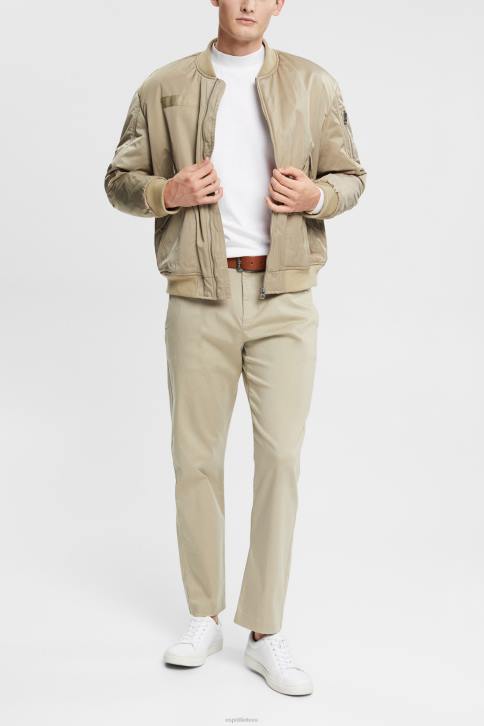 ilga rankovė baltas vyrų Esprit stovi apykakle ilgomis rankovėmis 4D6F943