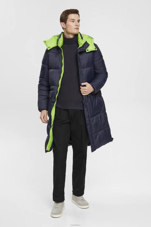 ilga rankovė karinis jūrų laivynas vyrų Esprit ilgomis rankovėmis vaflinis viršus, 100% medvilnė 4D6F695