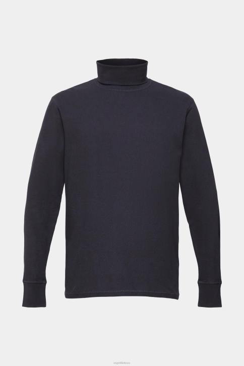 ilga rankovė karinis jūrų laivynas vyrų Esprit ilgomis rankovėmis vaflinis viršus, 100% medvilnė 4D6F695