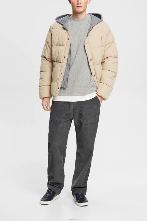 ilga rankovė šviesiai pilka vyrų Esprit rievėtas viršus ilgomis rankovėmis 4D6F817