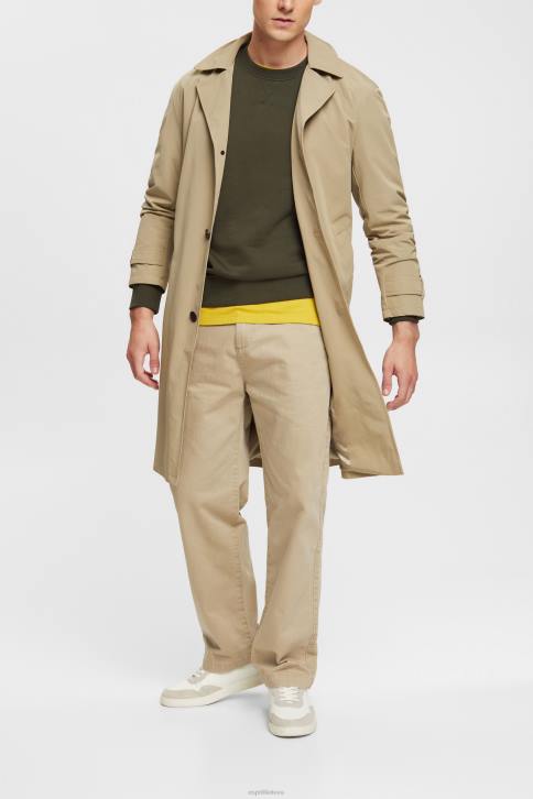 kelnes ir kelnes baltas vyrų Esprit plačios kelnės, tvarios medvilnės kelnės 4D6F330