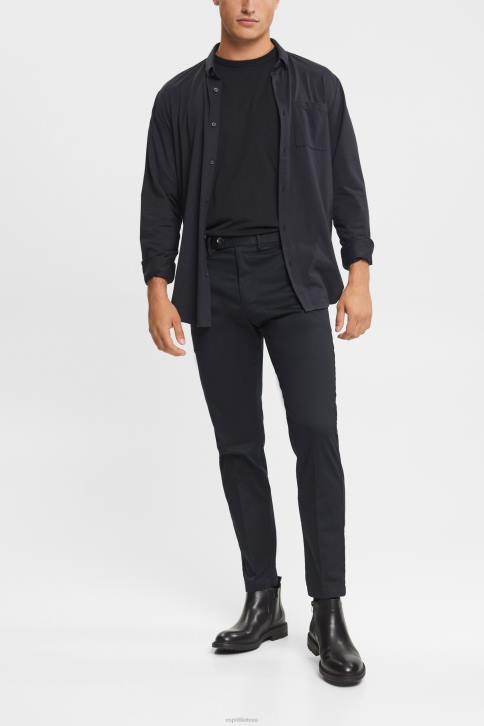 kelnes ir kelnes juodas vyrų Esprit tamprios medvilnės chino 4D6F902