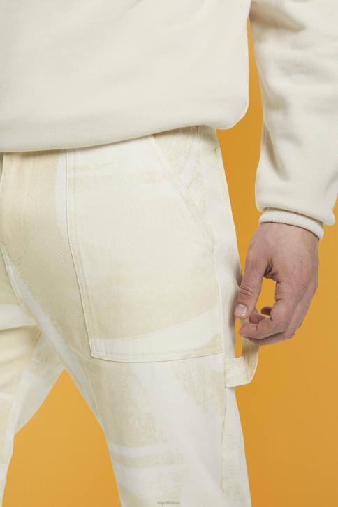 kelnes ir kelnes smėlio spalvos vyrų Esprit tiesios krovininės kelnės su raštu 4D6F675