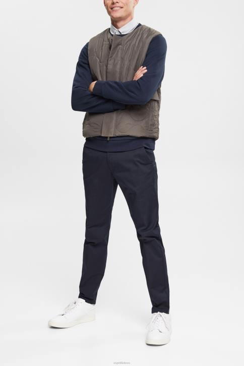 liemenė tamsi chaki vyrų Esprit dygsniuota liemenė 4D6F842