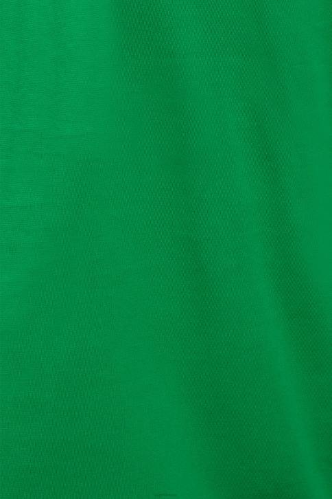 marškinėliai žalias vyrų Esprit matinio blizgesio marškinėliai su aplikacijomis su logotipu 4D6F617