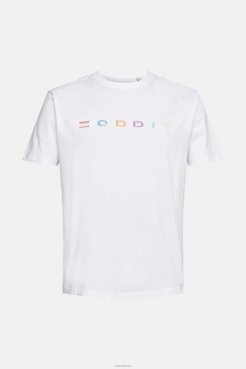 marškinėliai baltas vyrų Esprit marškinėliai su išsiuvinėtu logotipu 4D6F915