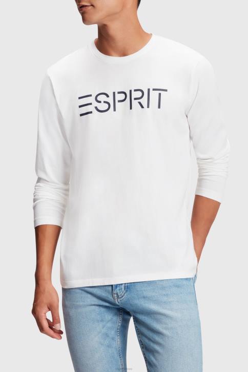 marškinėliai baltas vyrų Esprit marškinėliai su logotipu 4D6F864