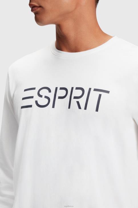 marškinėliai baltas vyrų Esprit marškinėliai su logotipu 4D6F864