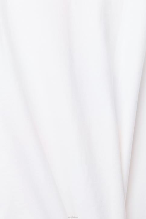 marškinėliai baltas vyrų Esprit tvarios medvilnės iliustracijos marškinėliai 4D6F939