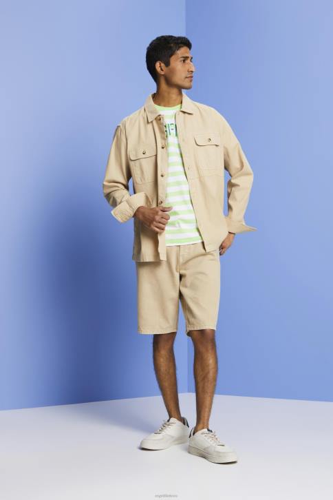 marškinėliai citrusinių vaisių vyrų Esprit tvarios medvilnės dryžuoti marškinėliai 4D6F742