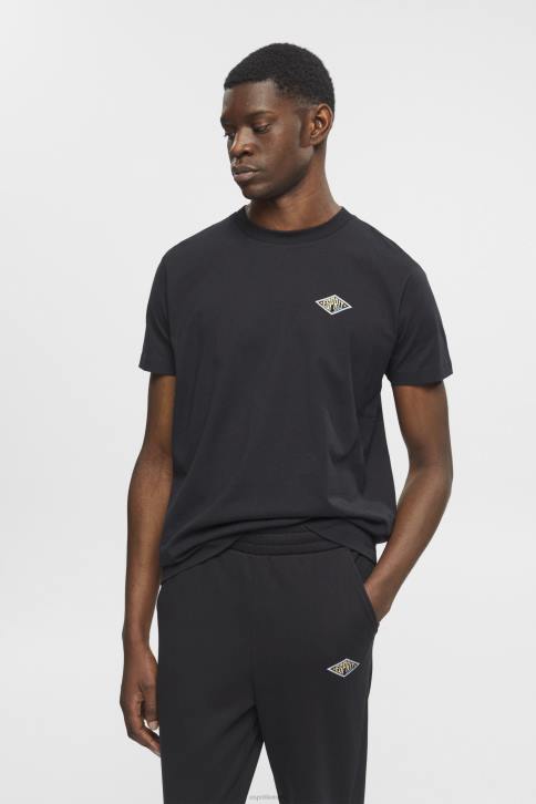 marškinėliai juodas vyrų Esprit marškinėliai su logotipu 4D6F598