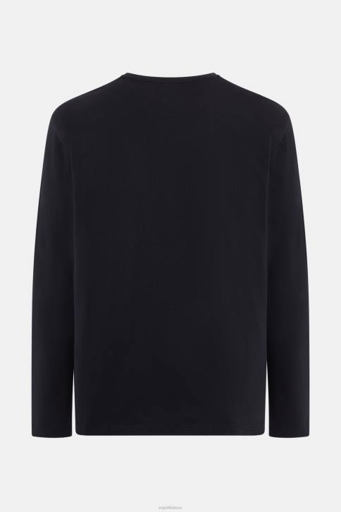 marškinėliai juodas vyrų Esprit marškinėliai su logotipu 4D6F862