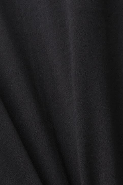 marškinėliai juodas vyrų Esprit medvilniniai marškinėliai su logotipu 4D6F623