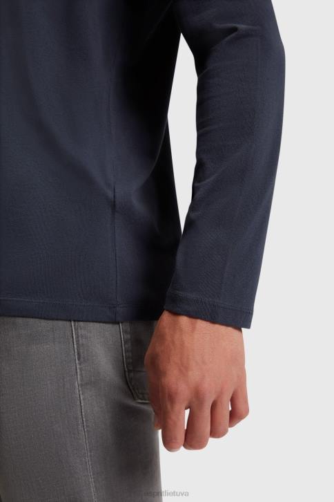 marškinėliai juodas vyrų Esprit įprasti kieto trikotažo marškinėliai 4D6F858