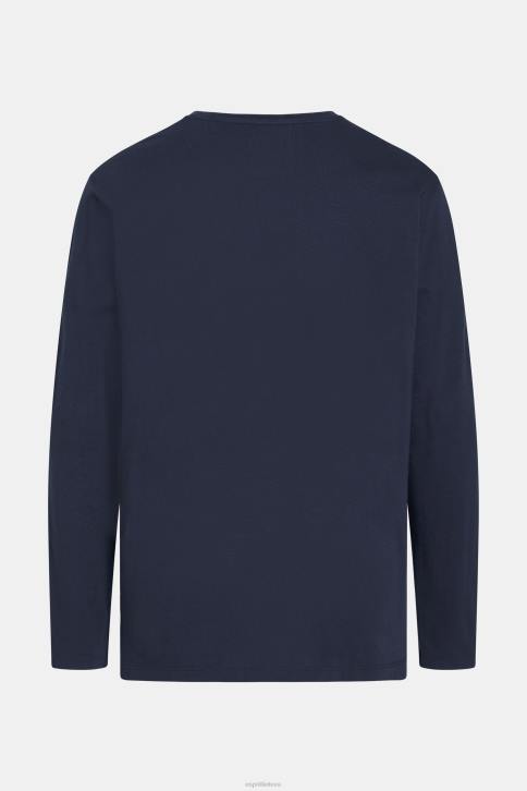 marškinėliai karinis jūrų laivynas vyrų Esprit įprasti kieto trikotažo marškinėliai 4D6F860