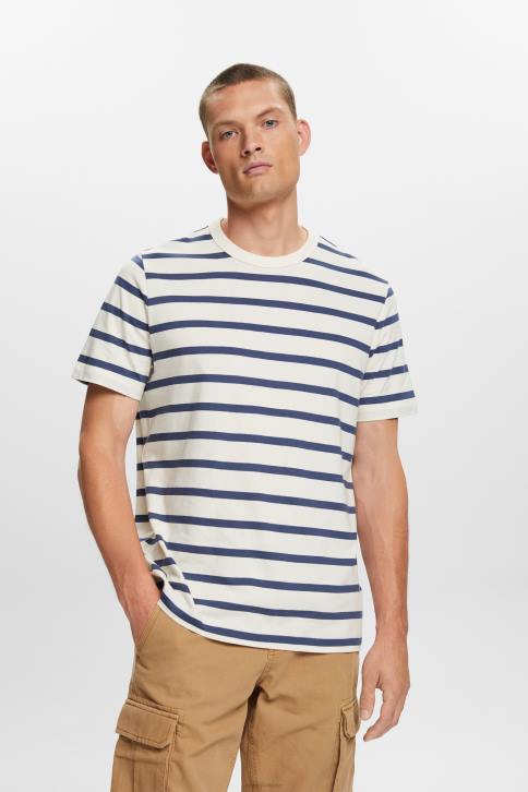 marškinėliai ledas vyrų Esprit dryžuoti marškinėliai, 100% medvilnė 4D6F591