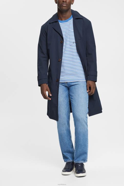 marškinėliai mėlyna vyrų Esprit dryžuoti megzti marškinėliai 4D6F899