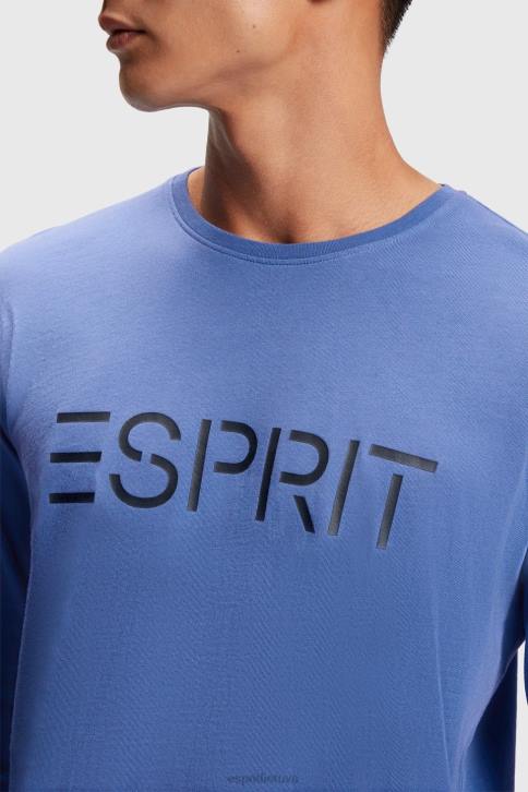 marškinėliai mėlyna vyrų Esprit marškinėliai su logotipu 4D6F867