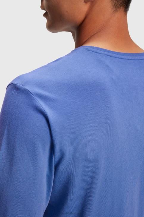 marškinėliai mėlyna vyrų Esprit marškinėliai su logotipu 4D6F867