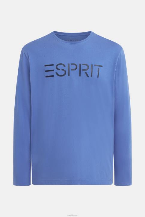 marškinėliai mėlyna vyrų Esprit marškinėliai su logotipu 4D6F867