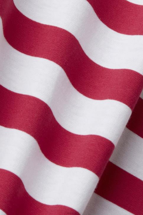 marškinėliai rožinis vyrų Esprit tvarios medvilnės dryžuoti marškinėliai 4D6F744