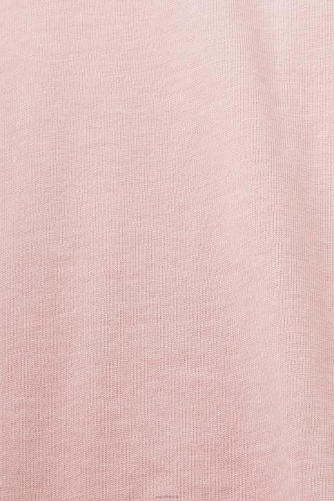 marškinėliai sena rožinė vyrų Esprit marškinėliai su raštu, 100% medvilnė 4D6F586