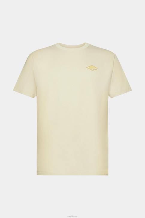 marškinėliai smėlio spalvos vyrų Esprit marškinėliai su logotipu 4D6F600