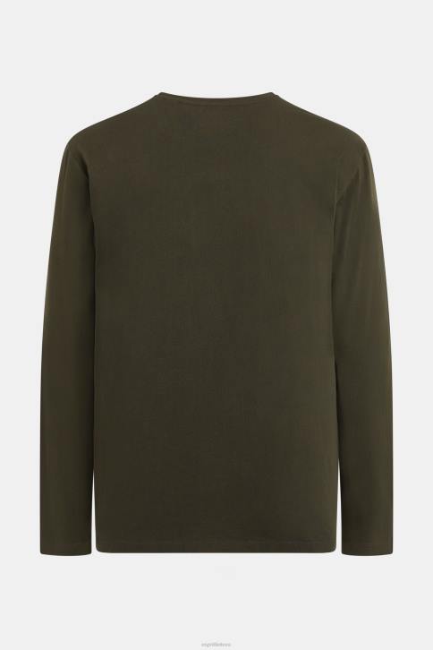 marškinėliai tamsiai žalia vyrų Esprit marškinėliai su logotipu 4D6F865