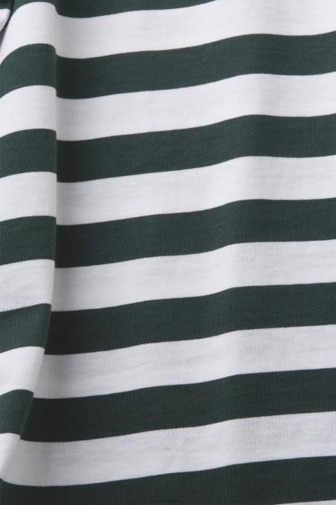 marškinėliai tamsiai žalsvai žalsvos spalvos vyrų Esprit marškinėliai su dryžuotais kakleliu 4D6F769