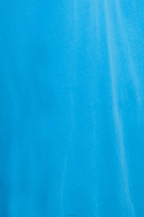 marškinėliai turkis vyrų Esprit matinio blizgesio marškinėliai su aplikacijomis su logotipu 4D6F618