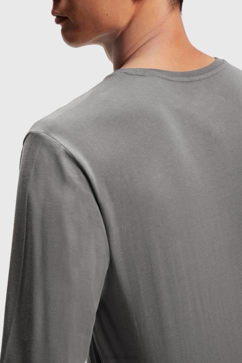 marškinėliai vidutinio pilkumo vyrų Esprit marškinėliai su logotipu 4D6F863