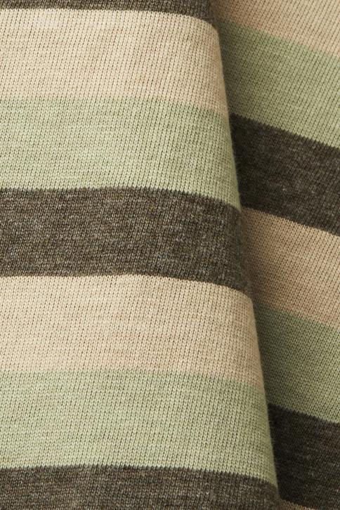 marškinėliai šviesiai žalia vyrų Esprit dryžuoti marškinėliai, 100% medvilnė 4D6F735