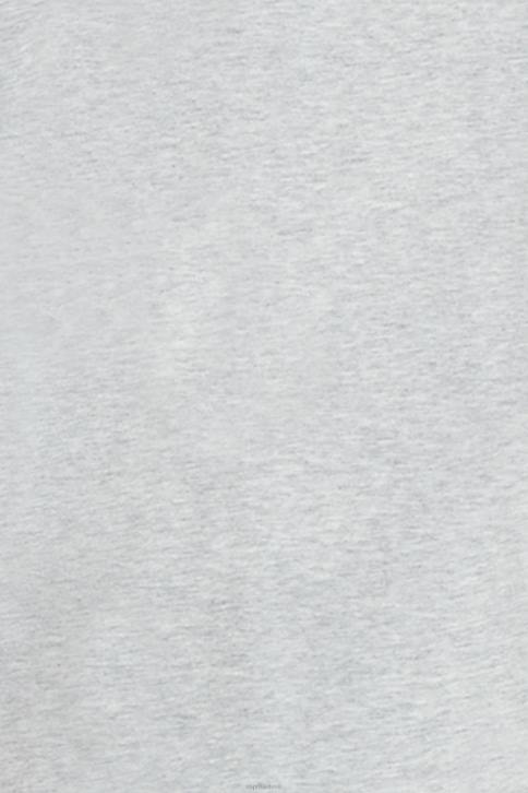 marškinėliai šviesiai pilka vyrų Esprit matinio blizgesio marškinėliai su aplikacijomis su logotipu 4D6F615