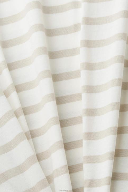 marškinėliai šviesiai taupus vyrų Esprit dryžuoti tvarios medvilnės marškinėliai 4D6F704