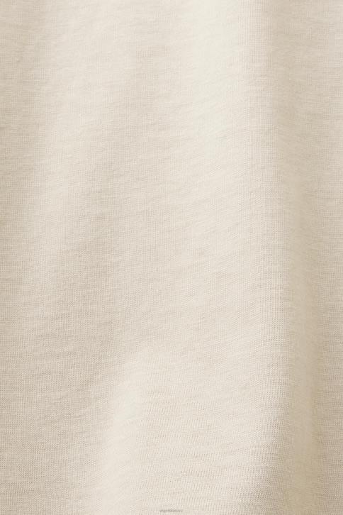 marškinėliai šviesiai taupus vyrų Esprit medvilniniai marškinėliai su įtemptu kaklu 4D6F722