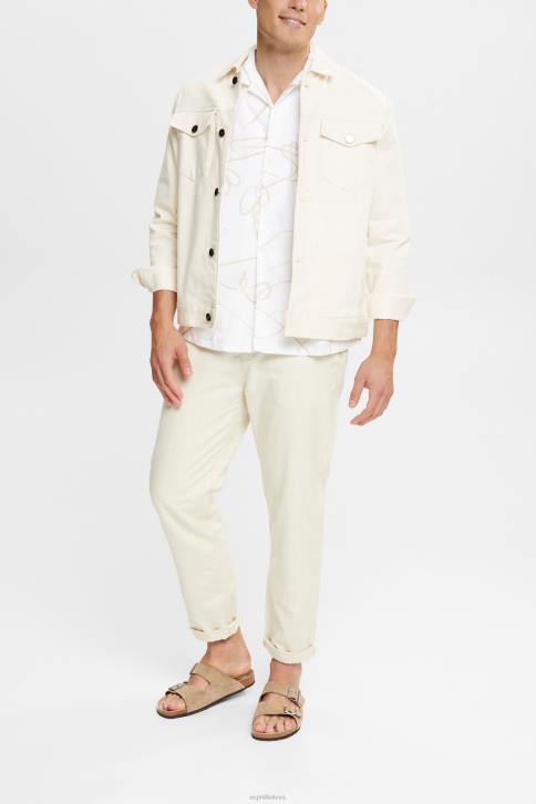 marškiniai baltas vyrų Esprit marškiniai su raštu 4D6F909