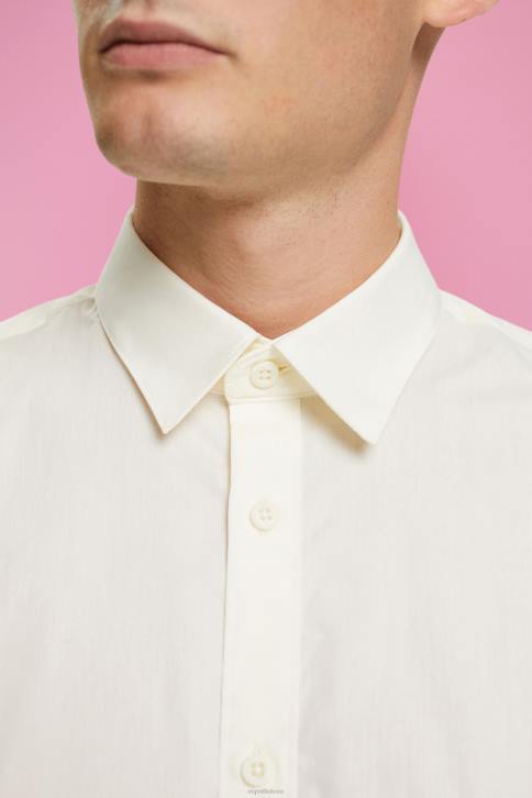 marškiniai beveik baltas vyrų Esprit tvarios medvilnės marškinėliai 4D6F831