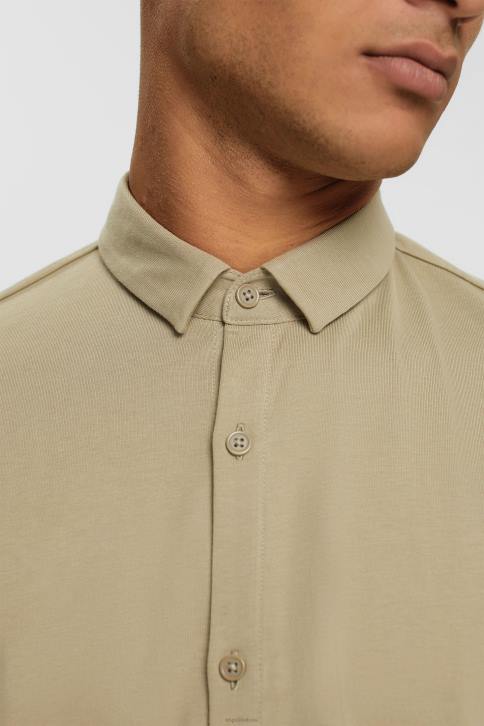 marškiniai blyški chaki vyrų Esprit džersio marškinėliai 4D6F888